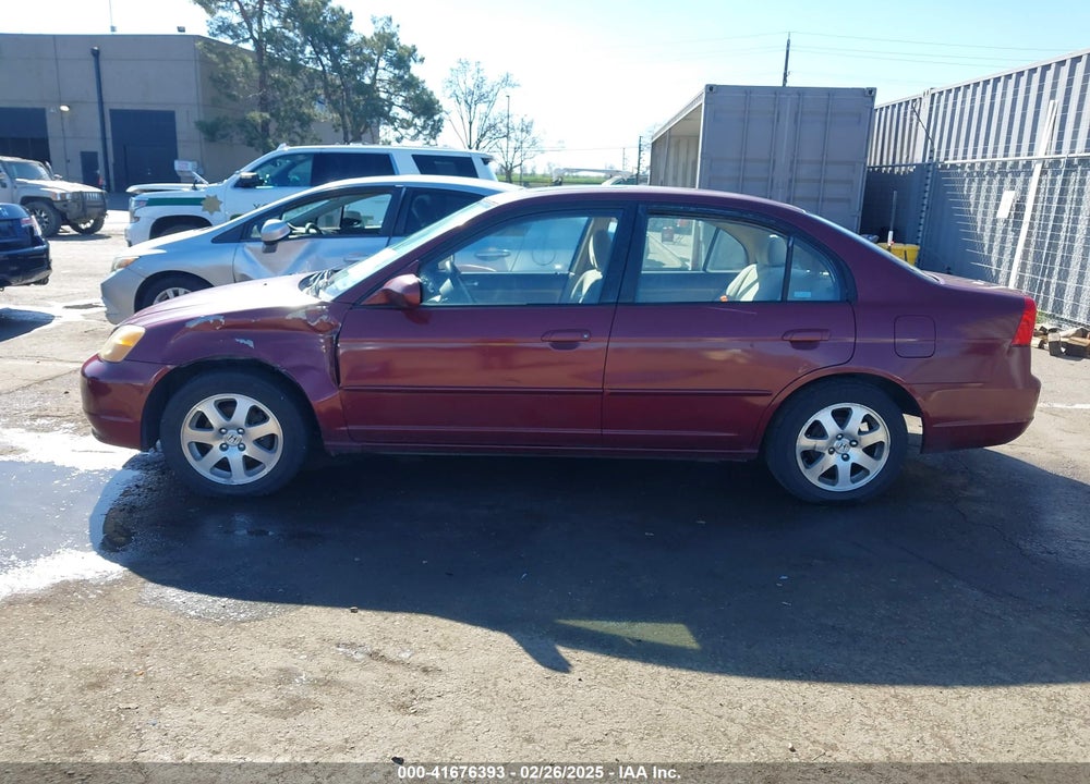 2003 HONDA CIVIC VIN: 2HGES26793H527634