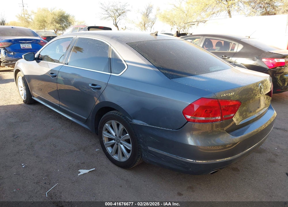 2012 VOLKSWAGEN PASSAT VIN: 1VWCP7A3XCC022730