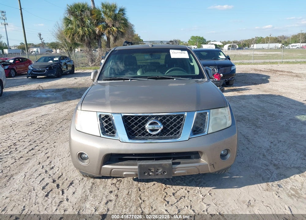 2008 NISSAN PATHFINDER SE VIN: 5N1AR18U08C628976