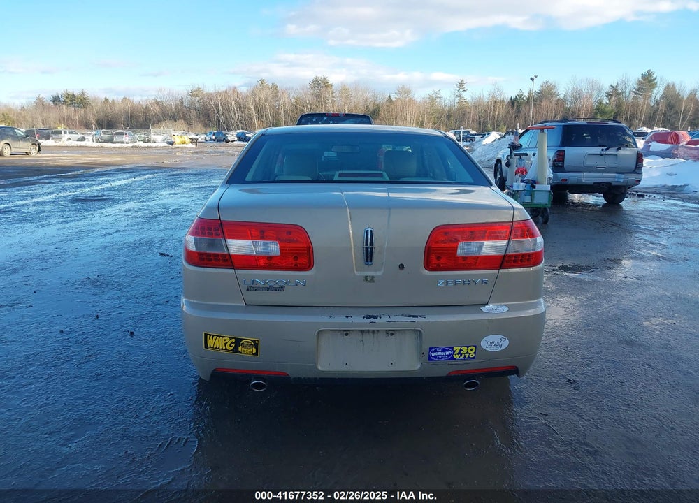 2006 LINCOLN ZEPHYR VIN: 3LNHM26156R623637