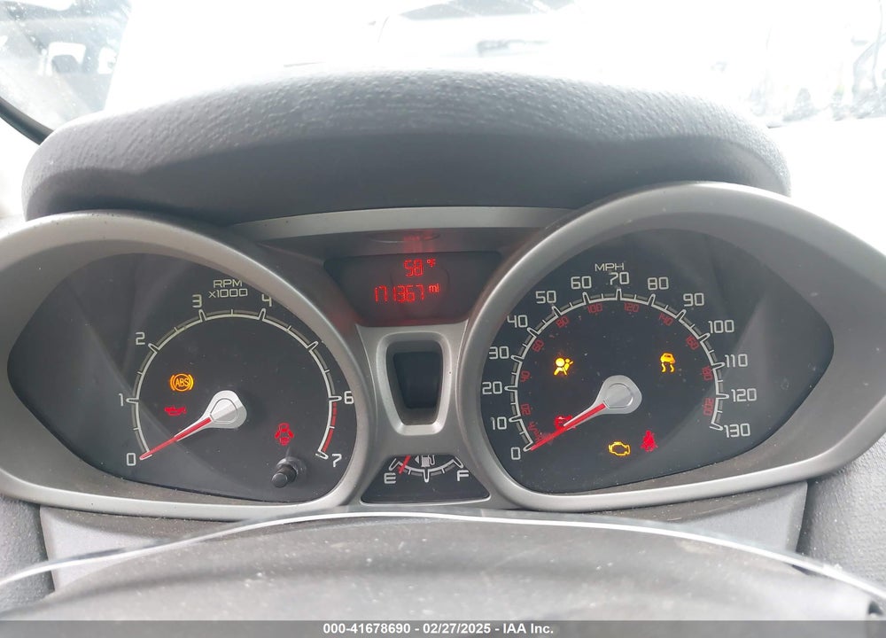 2011 FORD FIESTA VIN: 3FADP4EJ1BM178589