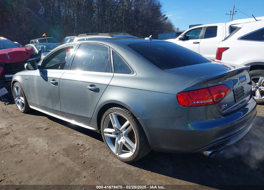 2012 AUDI S4 3.0 PREMIUM PLUS VIN: WAUKGAFL3CA024851