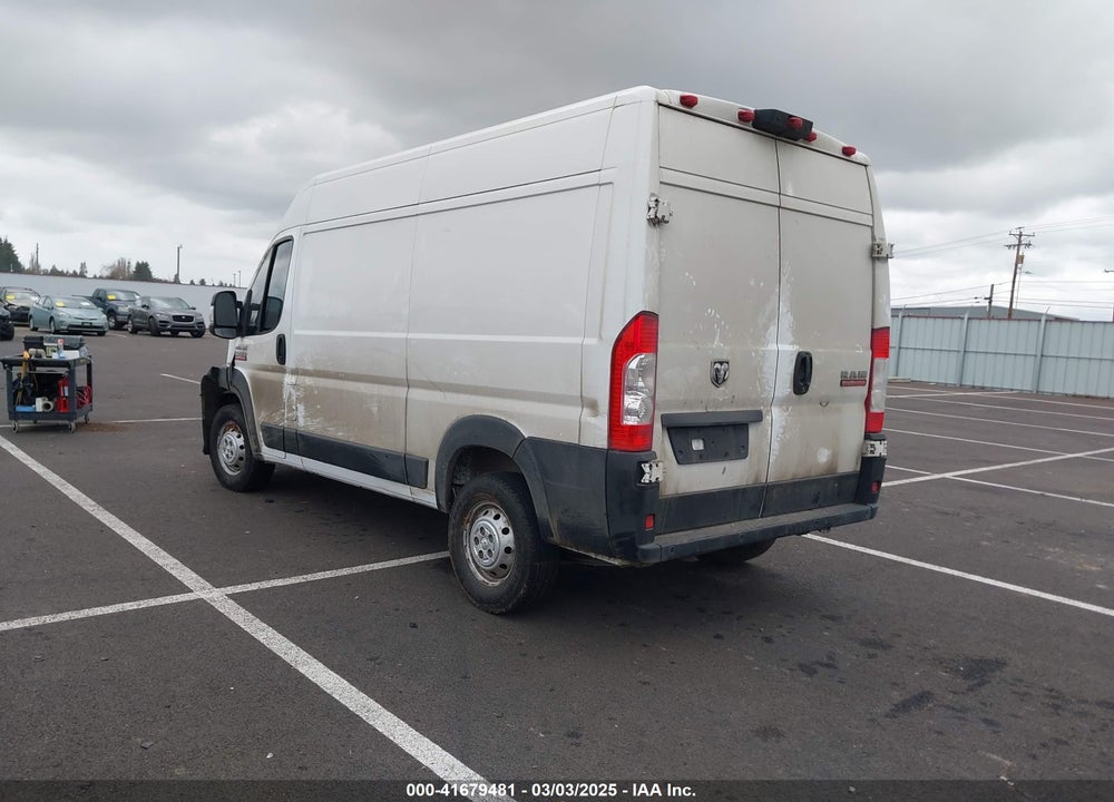 2020 RAM PROMASTER 2500 HIGH ROOF 136 WB VIN: 3C6TRVCG1LE139632