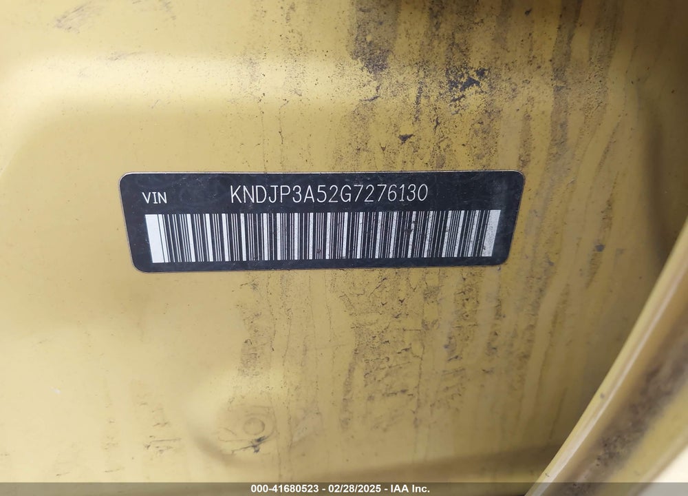 2016 KIA SOUL VIN: KNDJP3A52G7276130