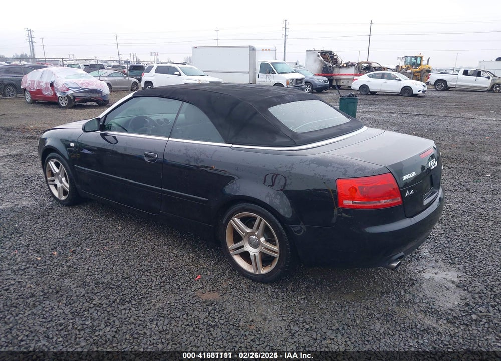 2007 AUDI A4 2.0T VIN: WAUDF48H47K032043