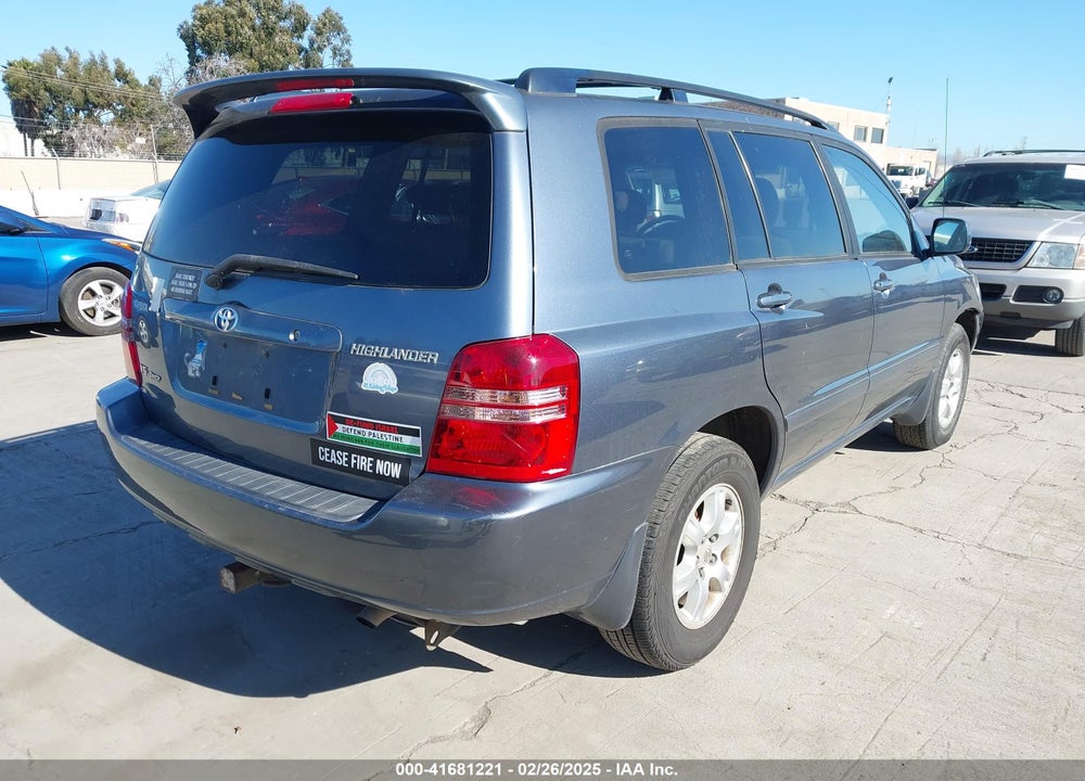 2002 TOYOTA HIGHLANDER VIN: JTEHF21A420080504
