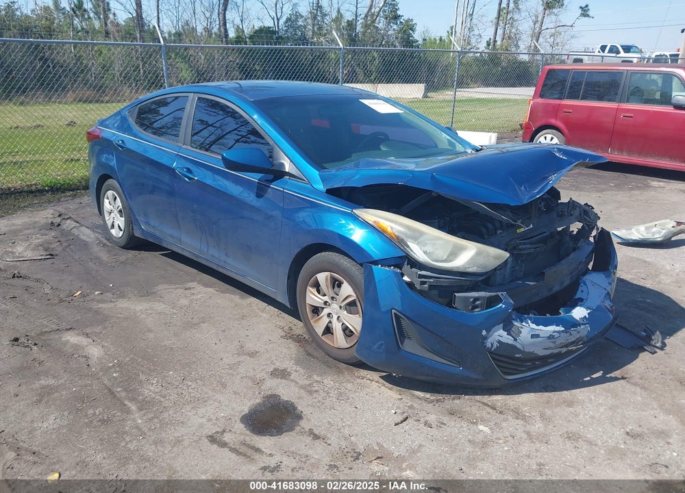 2016 HYUNDAI ELANTRA SE VIN: KMHDH4AE6GU648694