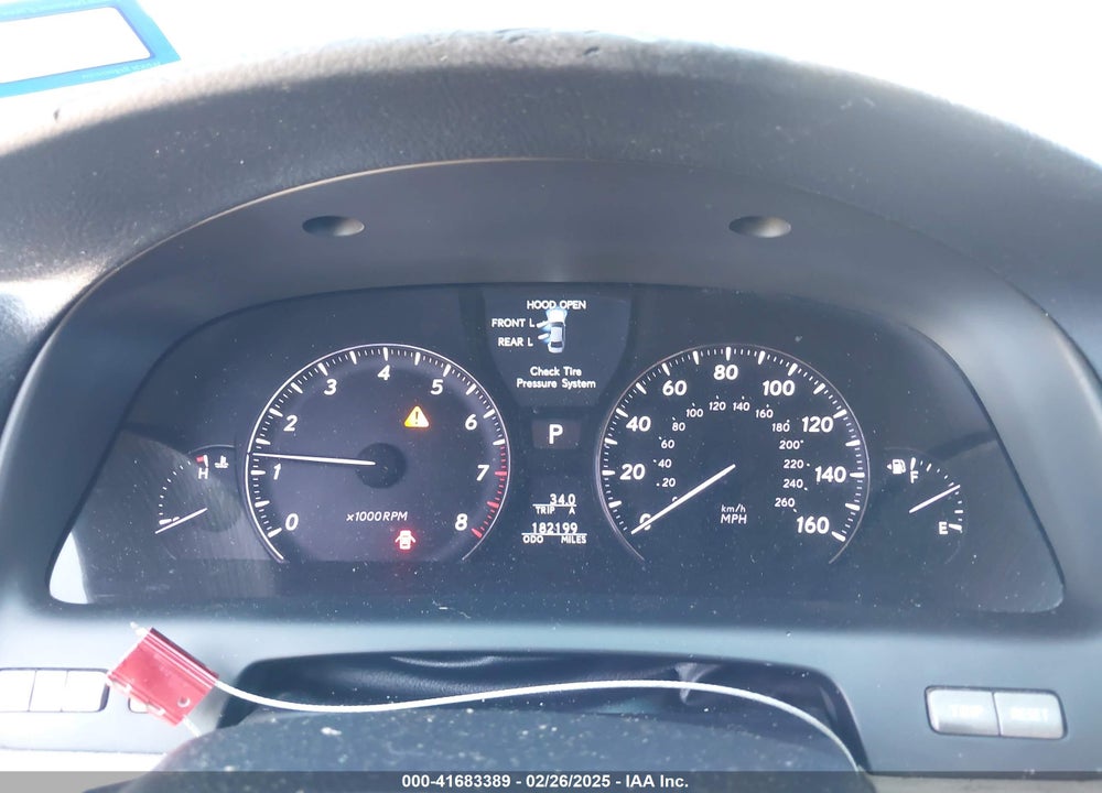 2007 LEXUS LS 460 VIN: JTHBL46F175003200