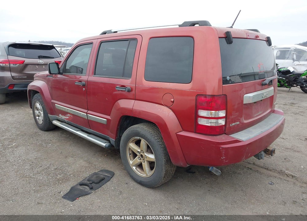 2008 JEEP LIBERTY VIN: 1J8GP58K38W103797