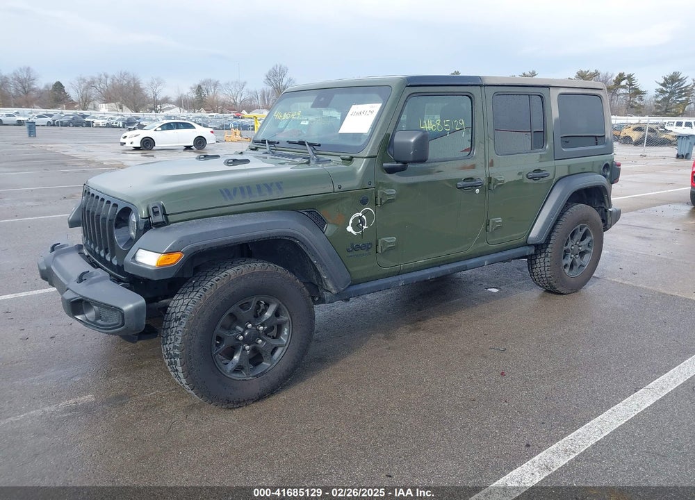 2021 JEEP WRANGLER UNLIMITED WILLYS 4X4 VIN: 1C4HJXDG6MW743152