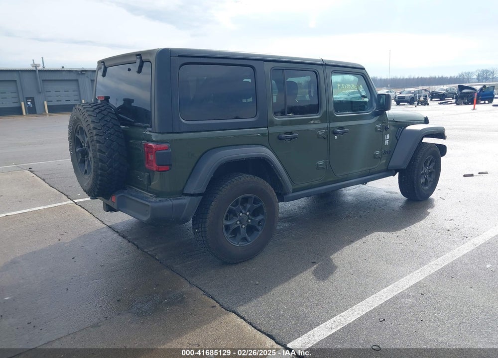 2021 JEEP WRANGLER UNLIMITED WILLYS 4X4 VIN: 1C4HJXDG6MW743152
