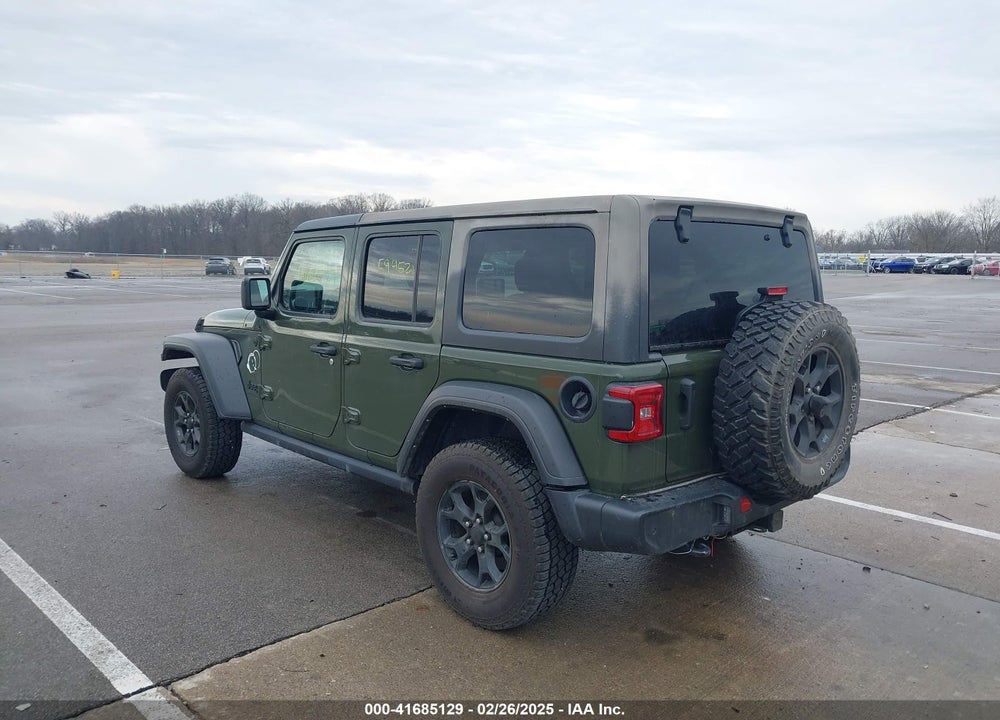 2021 JEEP WRANGLER UNLIMITED WILLYS 4X4 VIN: 1C4HJXDG6MW743152