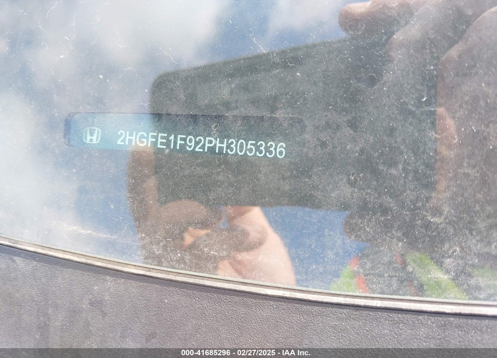 2023 HONDA CIVIC VIN: 2HGFE1F92PH305336