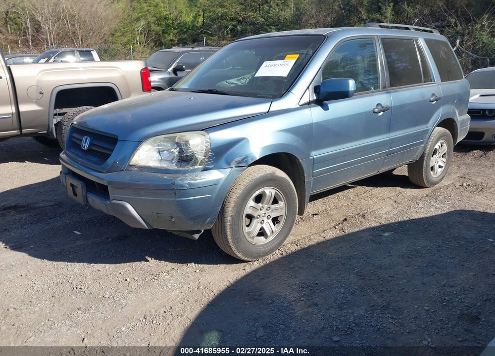2005 HONDA PILOT EX-L VIN: 2HKYF18775H564103