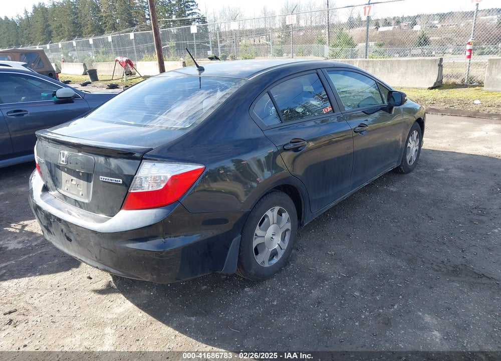 2012 HONDA CIVIC HYBRID VIN: JHMFB4F26CS000676