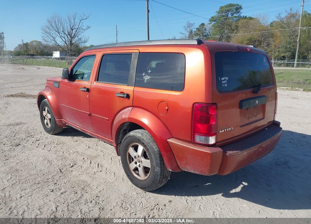 2007 DODGE NITRO VIN: 1D8GT28K27W596437