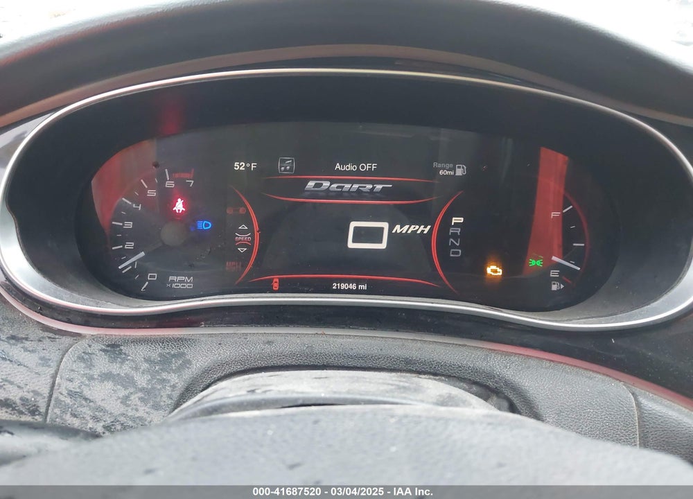 2014 DODGE DART LIMITED VIN: 1C3CDFCB7ED723589