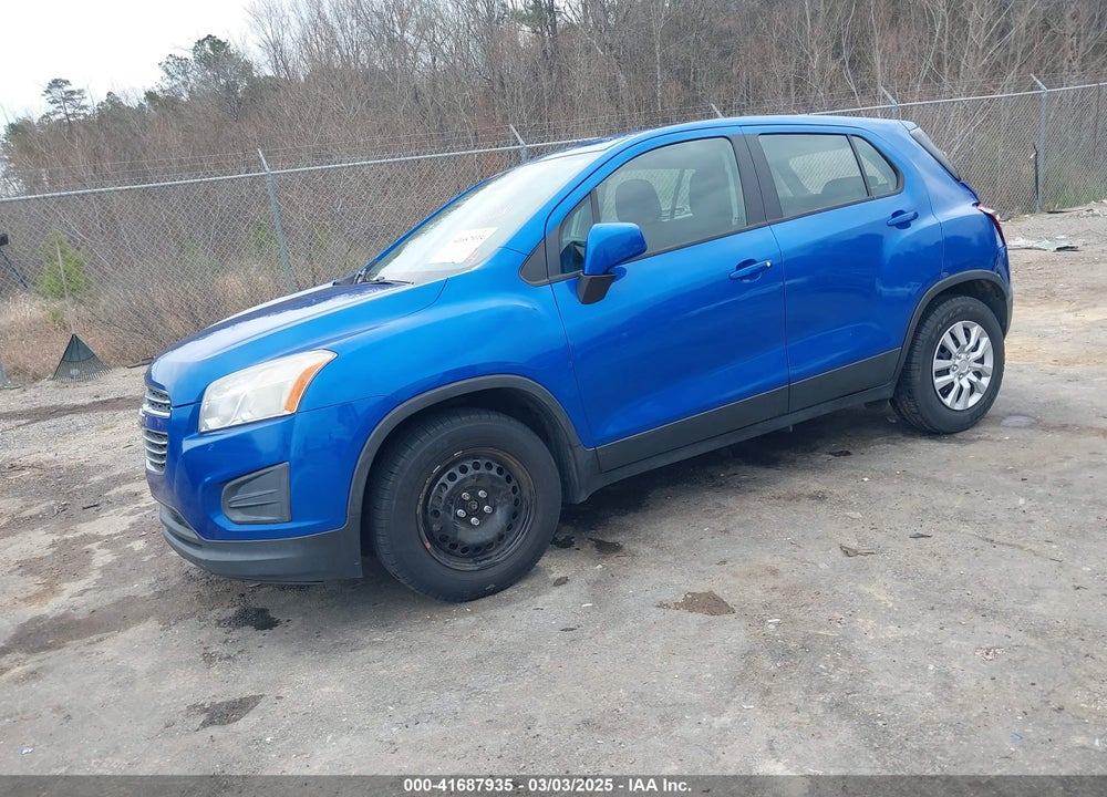2015 CHEVROLET TRAX VIN: KL7CJKSB1FB074008