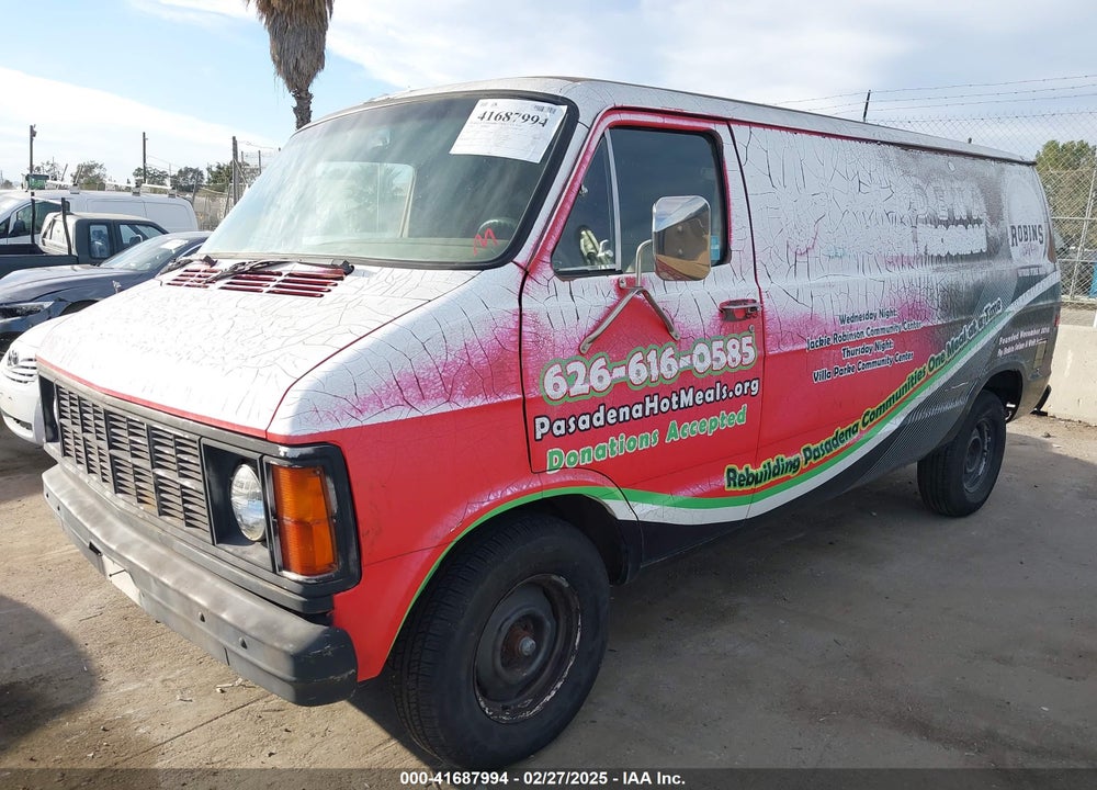 1984 DODGE RAM VAN B150 VIN: 2B7GB13T5EK319260