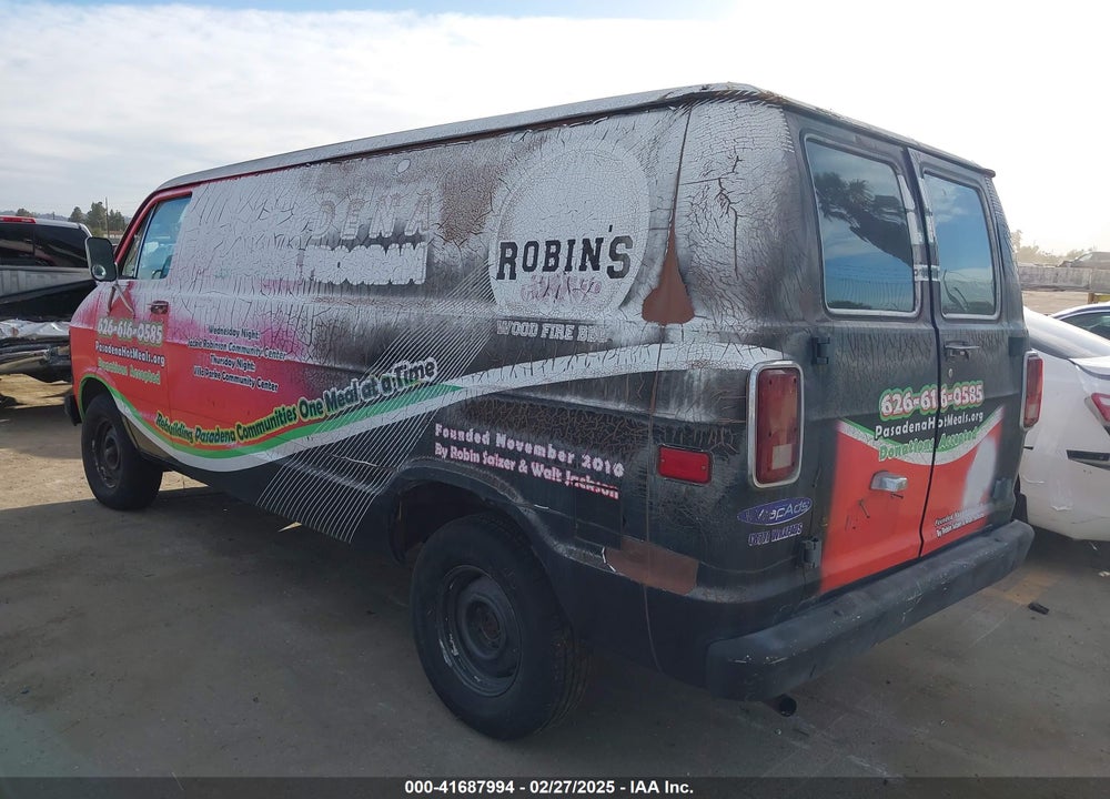 1984 DODGE RAM VAN B150 VIN: 2B7GB13T5EK319260