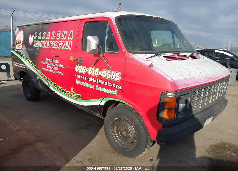 1984 DODGE RAM VAN B150 VIN: 2B7GB13T5EK319260