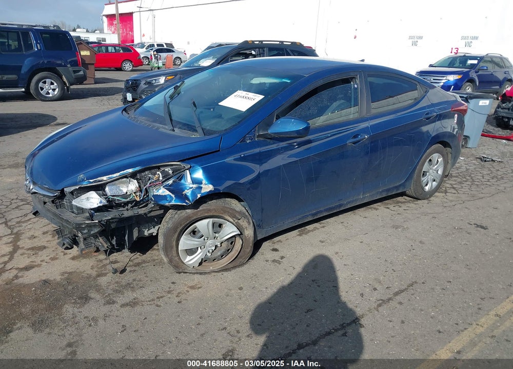 2016 HYUNDAI ELANTRA SE VIN: KMHDH4AE2GU525314