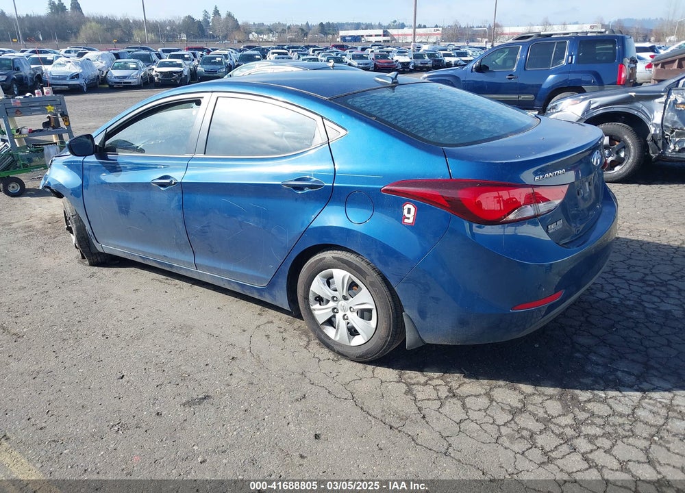 2016 HYUNDAI ELANTRA SE VIN: KMHDH4AE2GU525314