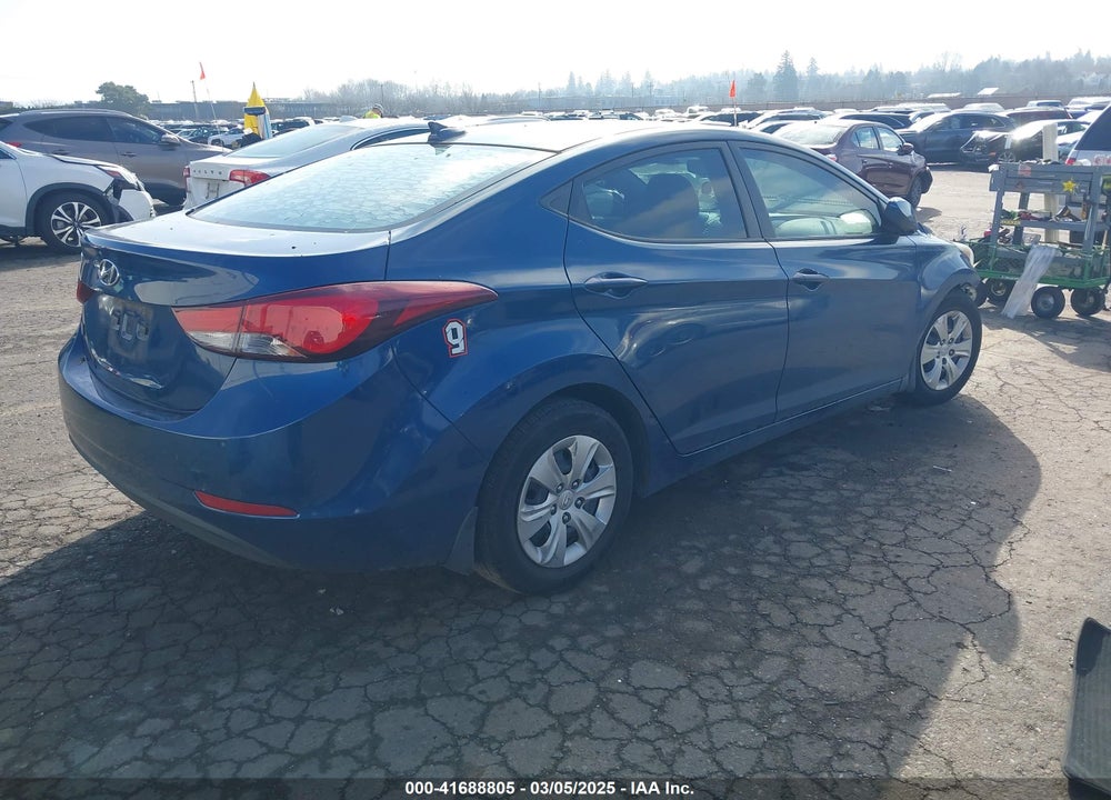 2016 HYUNDAI ELANTRA SE VIN: KMHDH4AE2GU525314