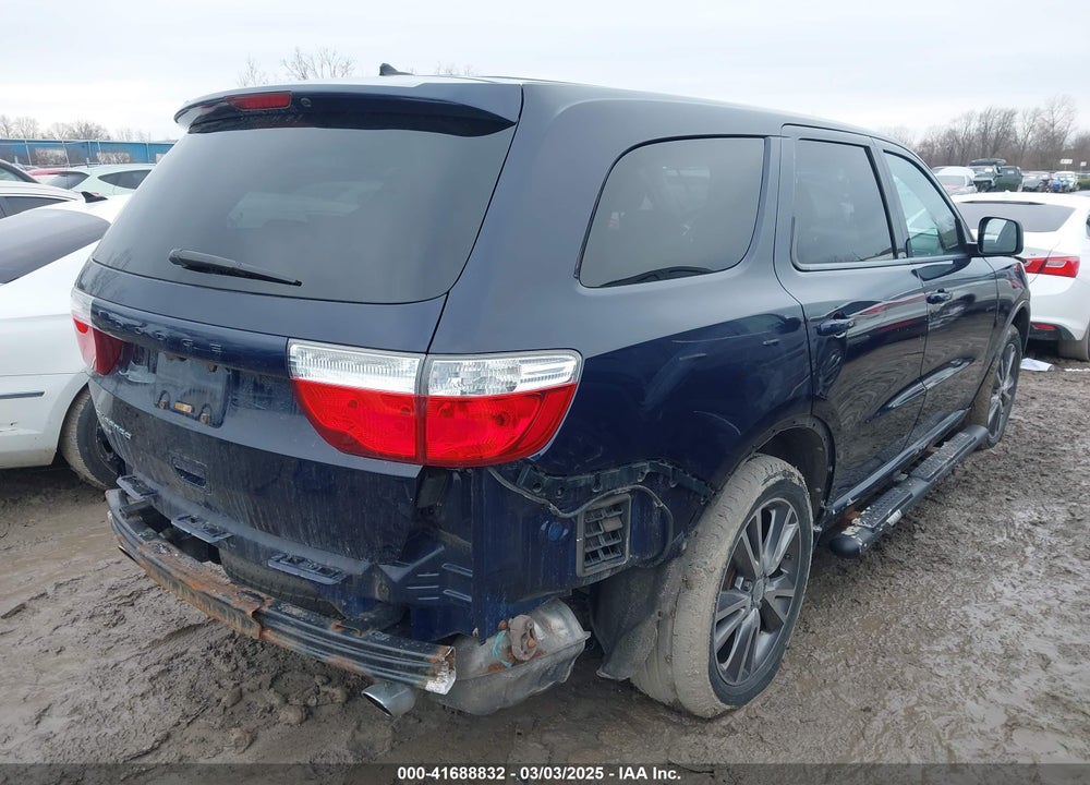 2013 DODGE DURANGO SXT VIN: 1C4RDJAG6DC661128