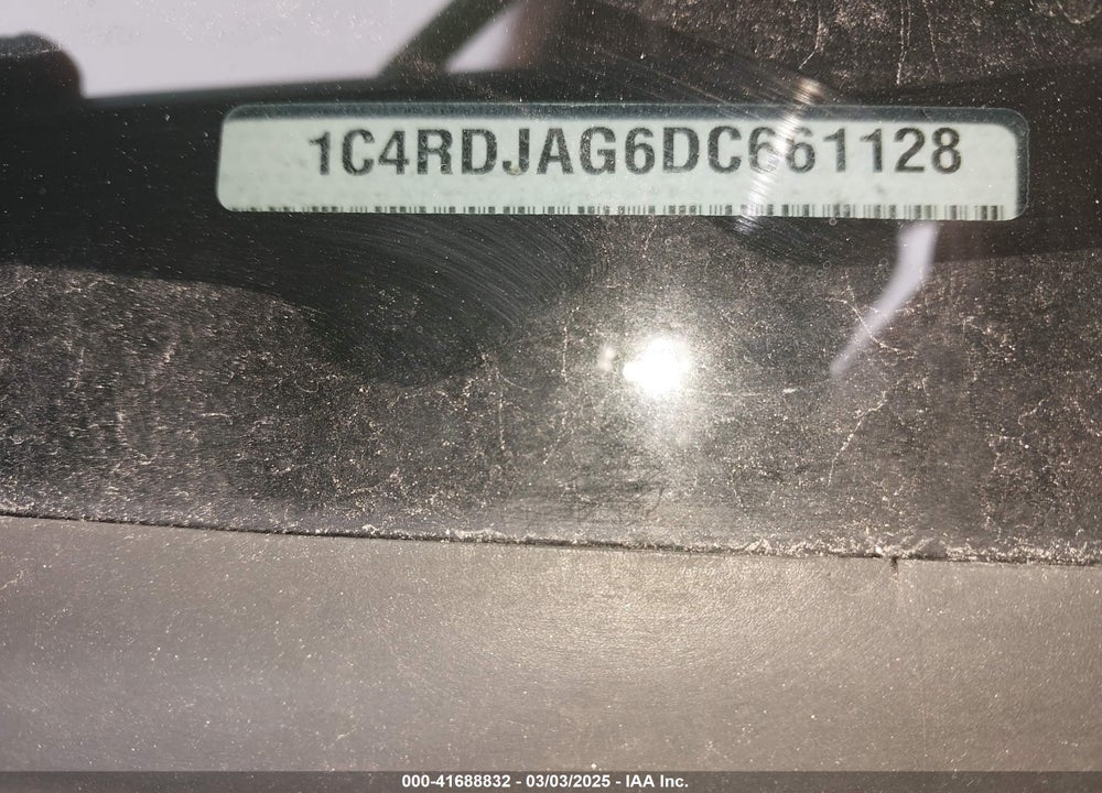 2013 DODGE DURANGO SXT VIN: 1C4RDJAG6DC661128