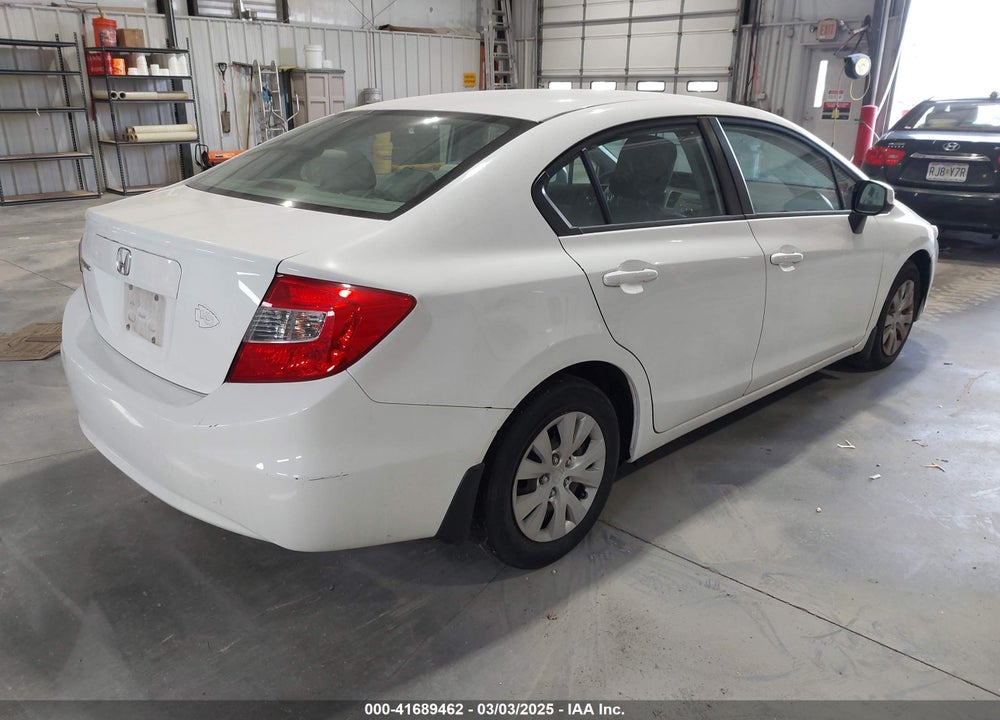 2012 HONDA CIVIC LX VIN: 19XFB2F57CE107853