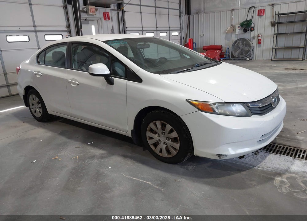 2012 HONDA CIVIC LX VIN: 19XFB2F57CE107853