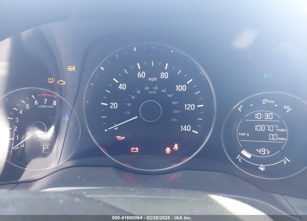 2018 HONDA HR-V VIN: 3CZRU6H32JG704088