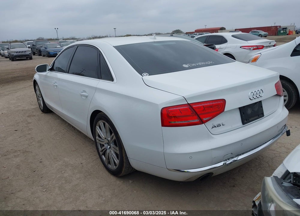 2013 AUDI A8 VIN: WAURGAFD4DN020843