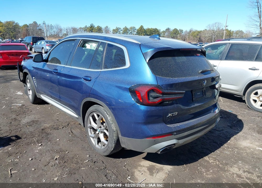 2022 BMW X3 XDRIVE30I VIN: 5UX53DP08N9K21325
