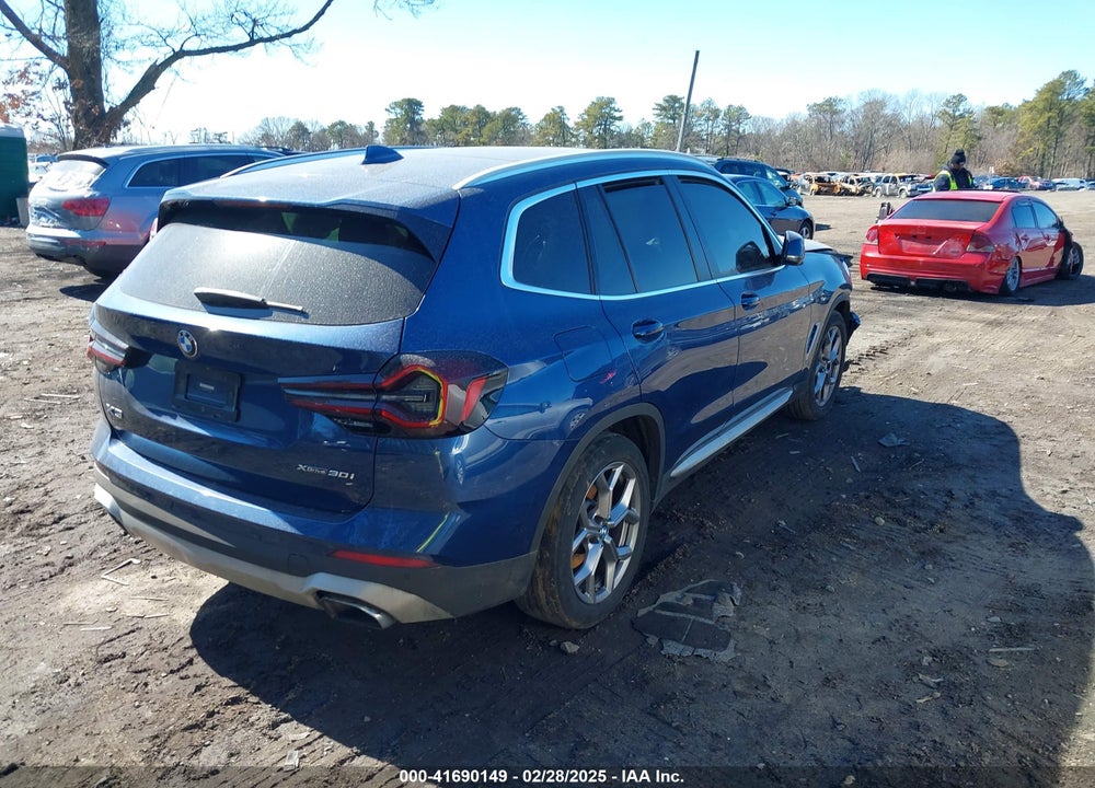 2022 BMW X3 XDRIVE30I VIN: 5UX53DP08N9K21325