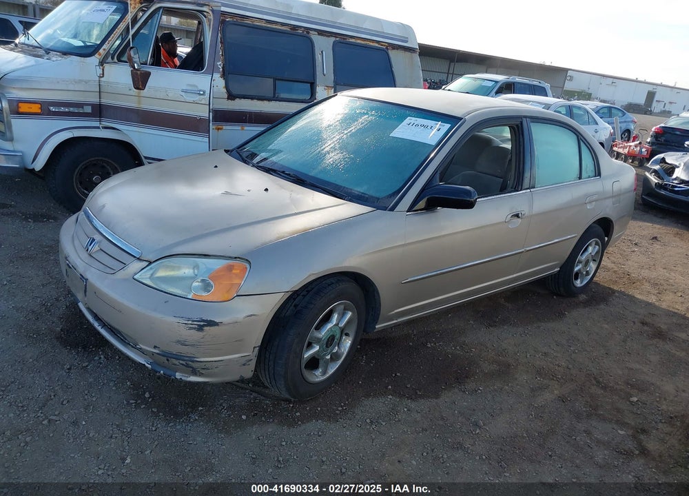 2002 HONDA CIVIC LX VIN: 2HGES16542H538466