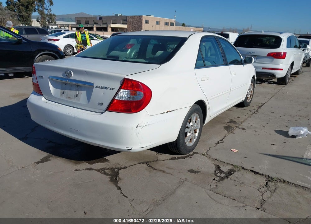 2004 TOYOTA CAMRY LE V6 VIN: 4T1BF30K64U065990