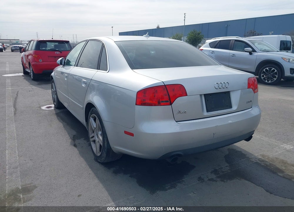 2007 AUDI A4 VIN: WAUAF78E87A076613