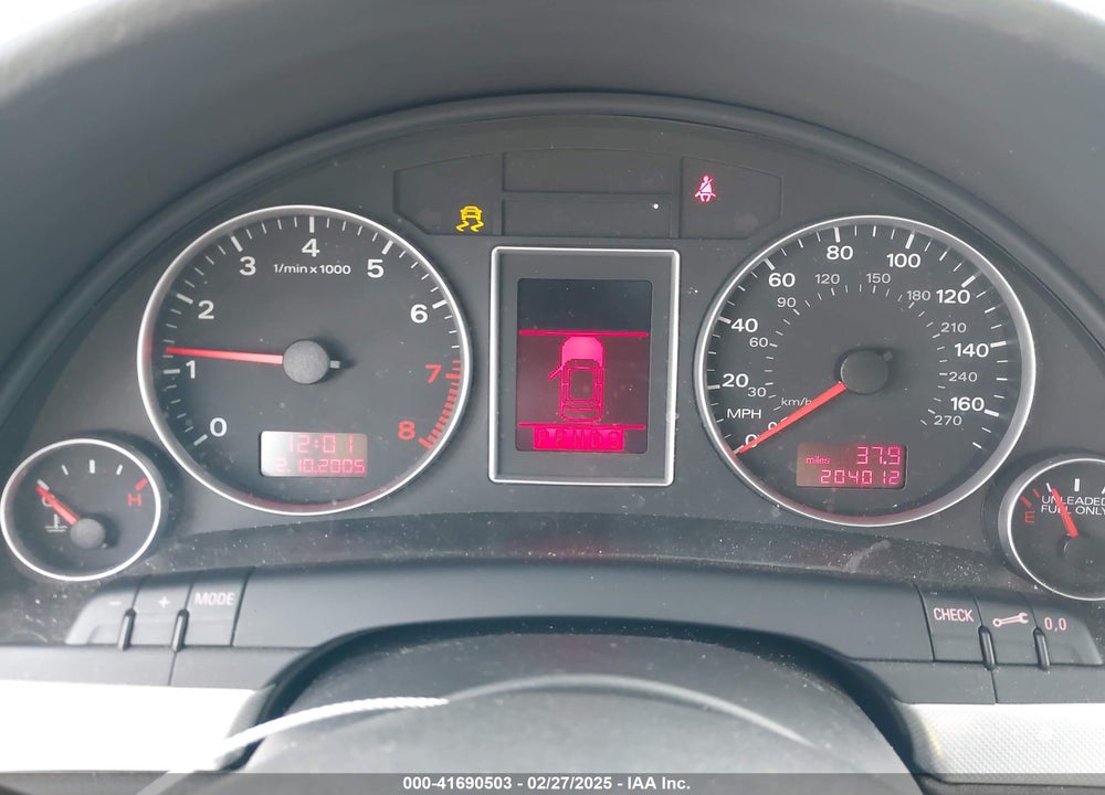 2007 AUDI A4 VIN: WAUAF78E87A076613