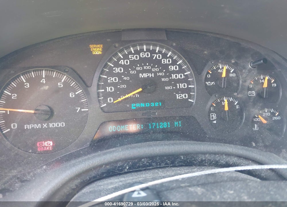 2004 CHEVROLET TRAILBLAZER LT VIN: 1GNDS13S442219267