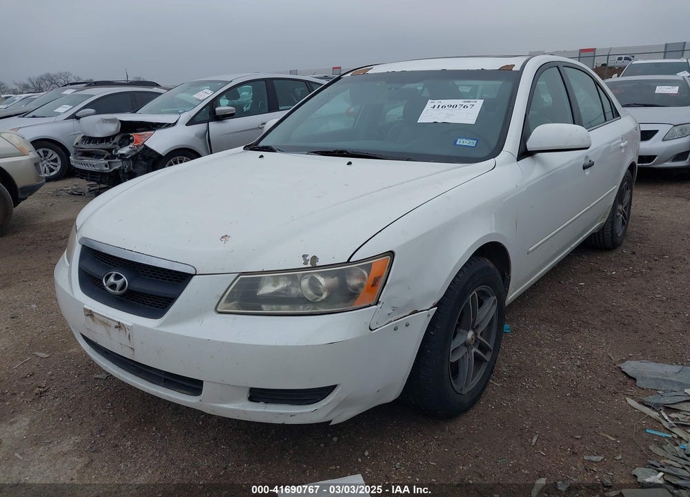 2008 HYUNDAI SONATA GLS V6 VIN: 5NPET46F38H400407