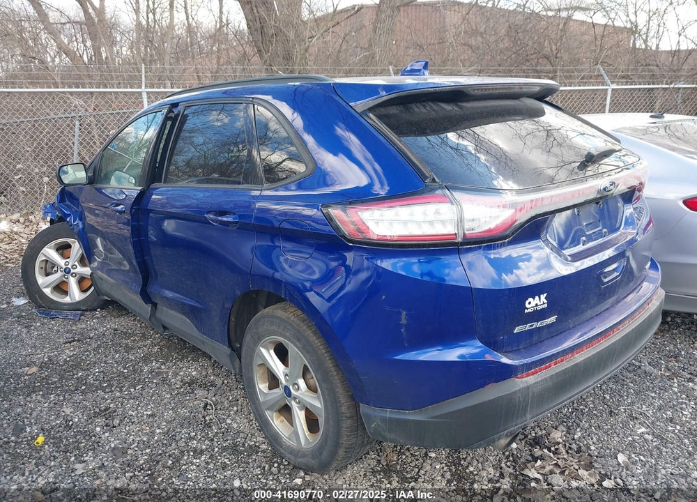 2015 FORD EDGE VIN: 2FMTK4G92FBC08788