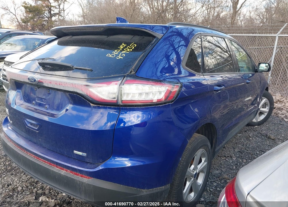 2015 FORD EDGE VIN: 2FMTK4G92FBC08788