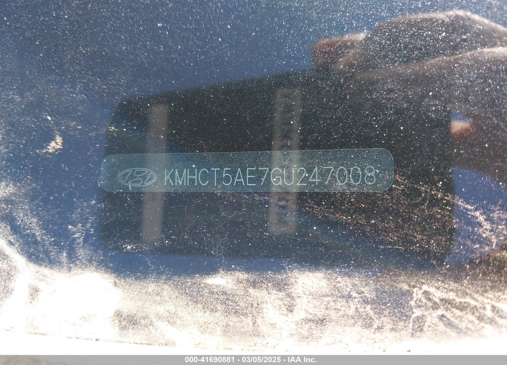 2016 HYUNDAI ACCENT VIN: KMHCT5AE7GU247008