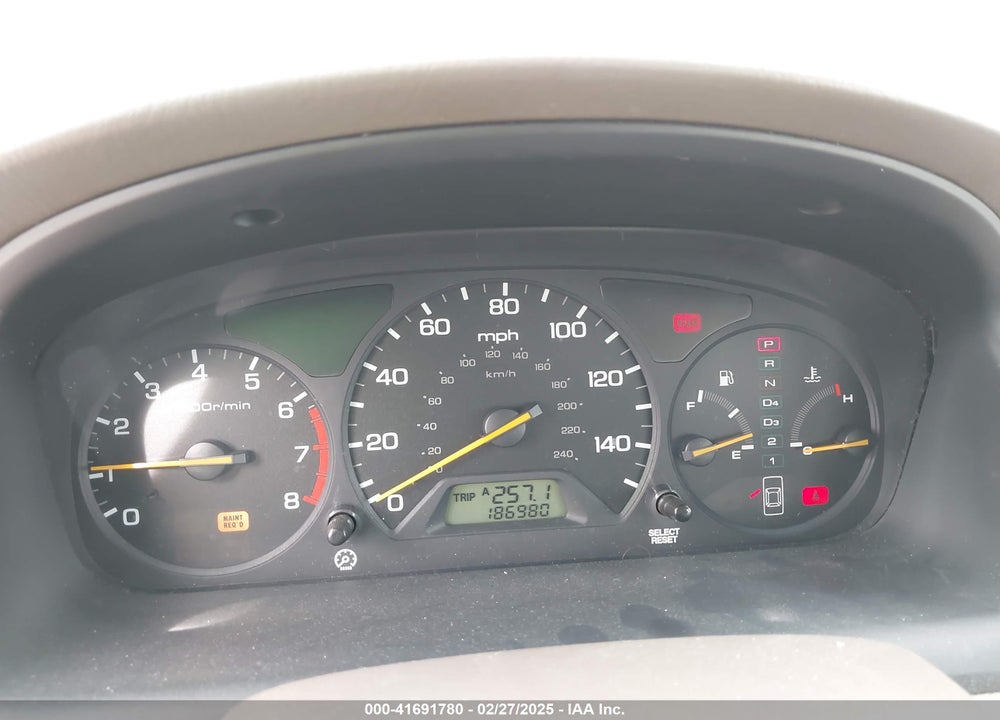 2001 HONDA ACCORD 3.0 EX VIN: 1HGCG16521A081176