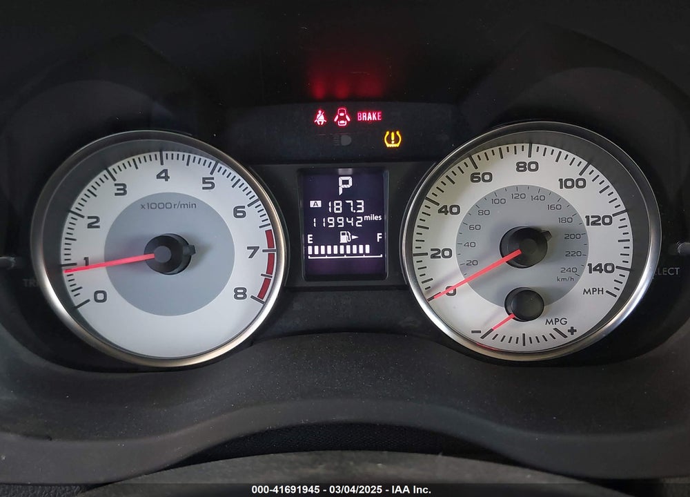 2013 SUBARU IMPREZA VIN: JF1GPAG61D2866204