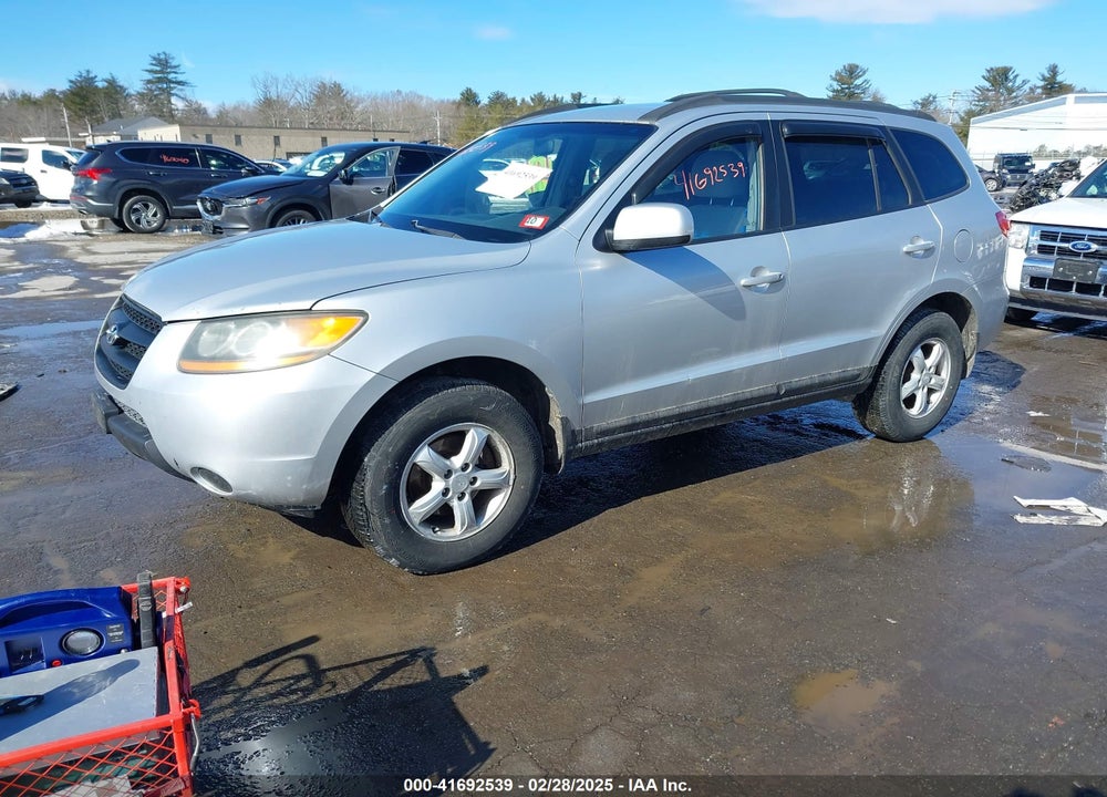 2008 HYUNDAI SANTA FE GLS VIN: 5NMSG73D58H182253