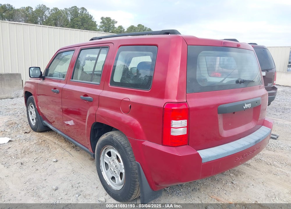 2008 JEEP PATRIOT SPORT VIN: 1J8FT28098D714899