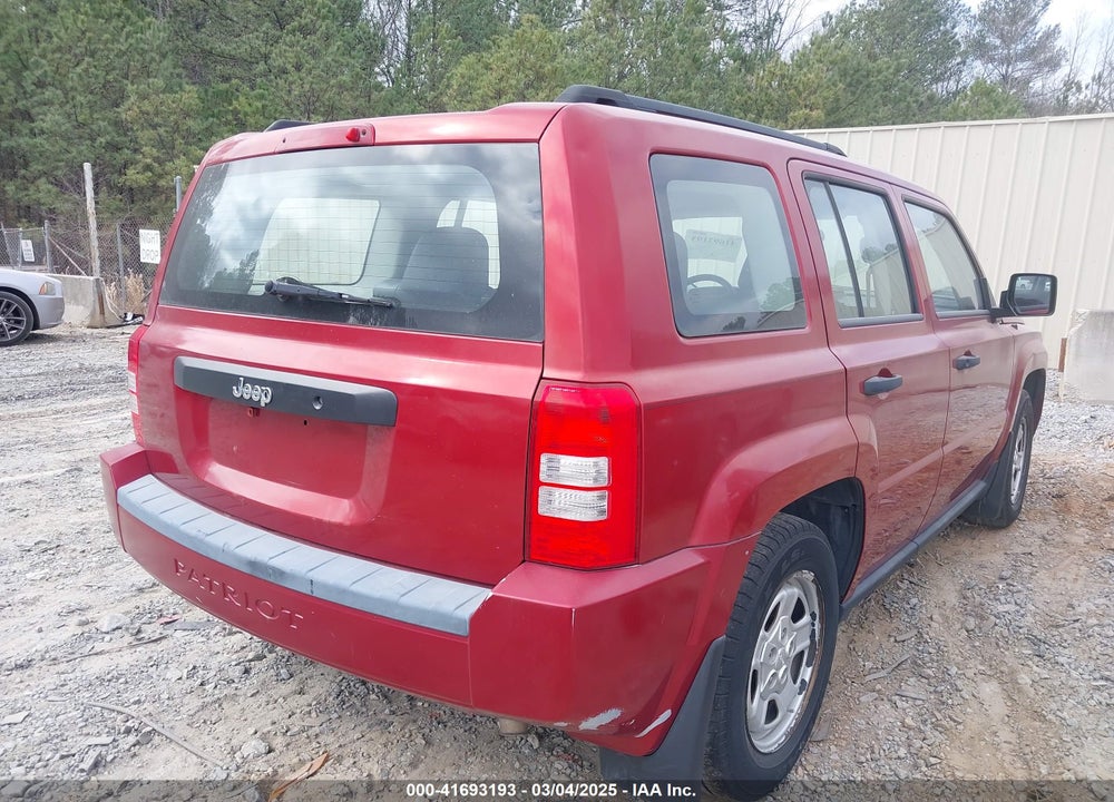 2008 JEEP PATRIOT SPORT VIN: 1J8FT28098D714899